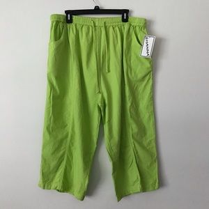 Shanna Lime Green Capri